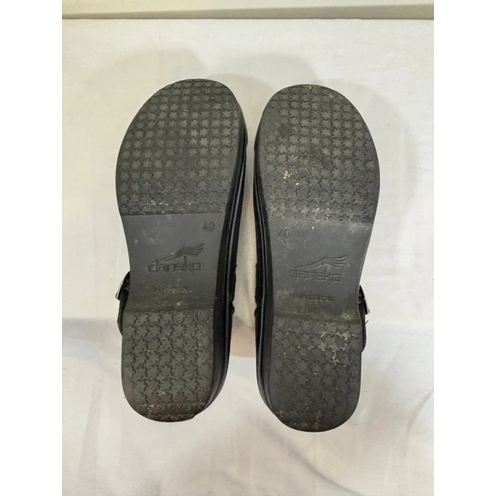 Women's Dansko Mary Jane Shoes Size 40 Black - Picture 7 of 9